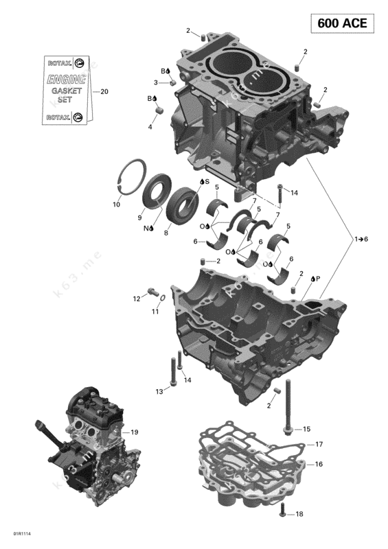 Engine Block Parts Diagram 1