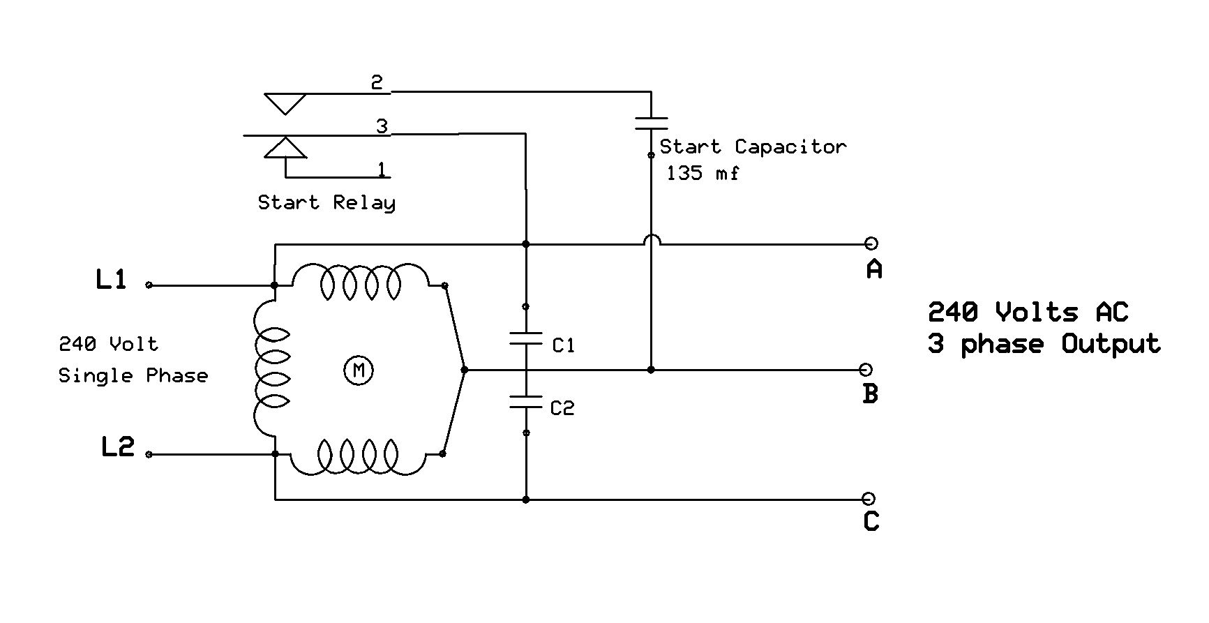 Single Phase Motor Diagram 1