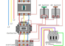 Single Phase Motor Starter Connection Diagram