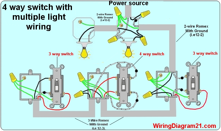 4 Way Switch Schematic Diagram 1