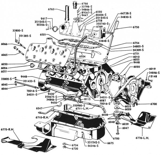 Ford Flathead V8 Cooling System Diagram 1