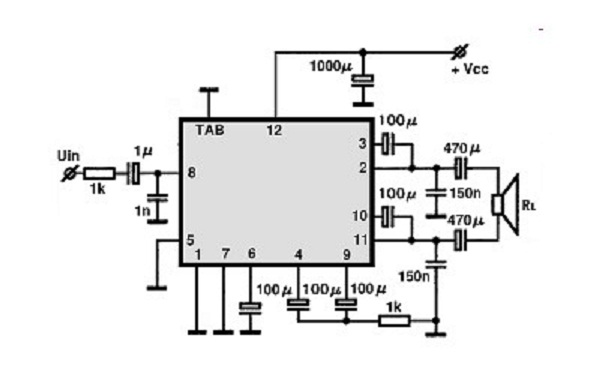La4445 Amplifier Circuit Diagram 1
