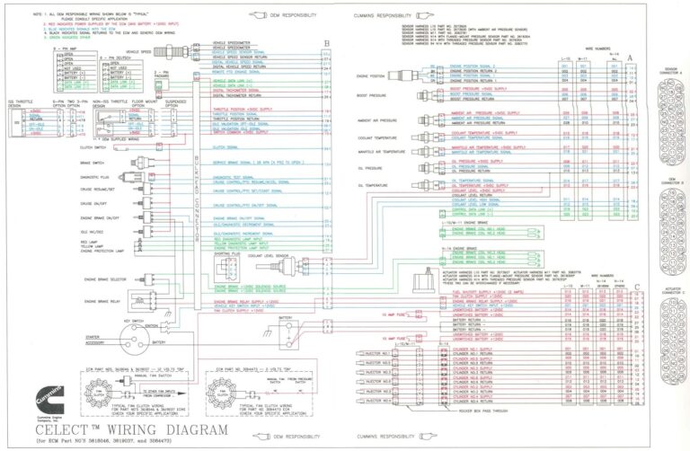 Cummins M11 Celect Plus Ecm Wiring Diagram - Headcontrolsystem