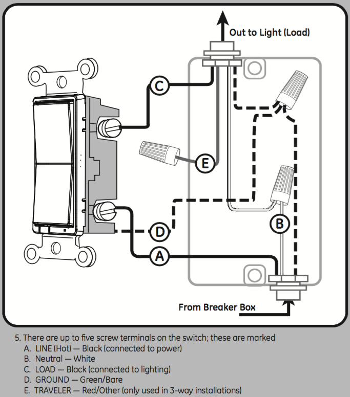 Light Switch Wiring Diagram 2 Wires 73