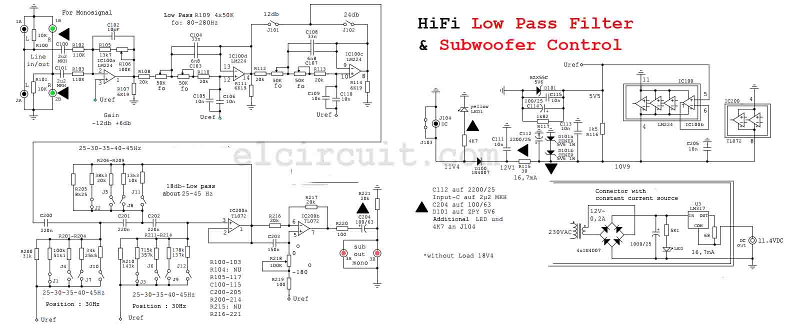 Ne5532 Low Pass Filter Circuit Diagram 1