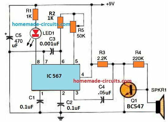 Ultrasonic Circuit Diagram 1