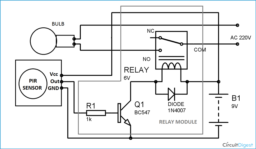 Light Sensor Circuit Diagram 1