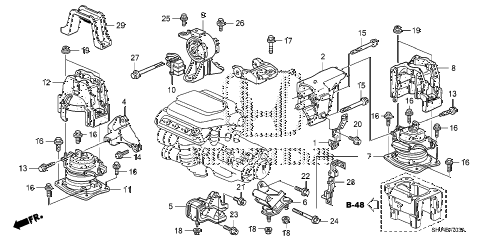 2005 Honda Odyssey Engine Mount Diagram 1