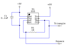Square Wave Generator Circuit Diagram