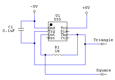 Square Wave Generator Circuit Diagram 1