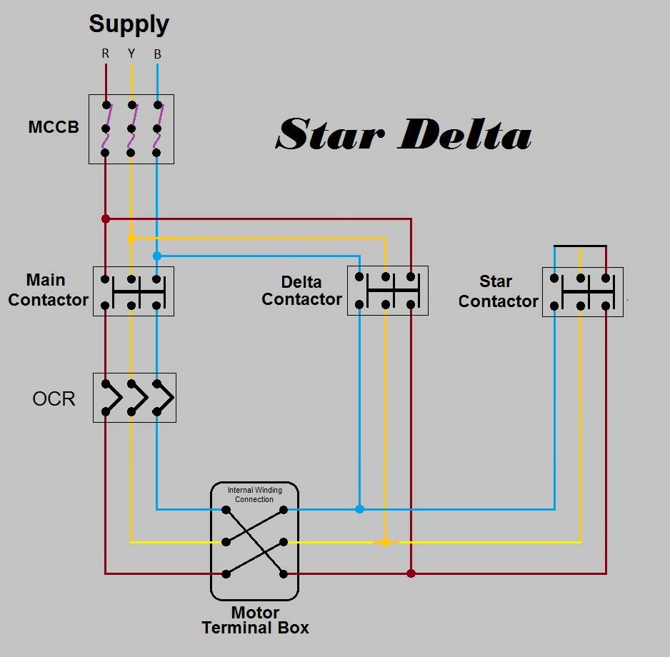 Star Delta Schematic Diagram 1