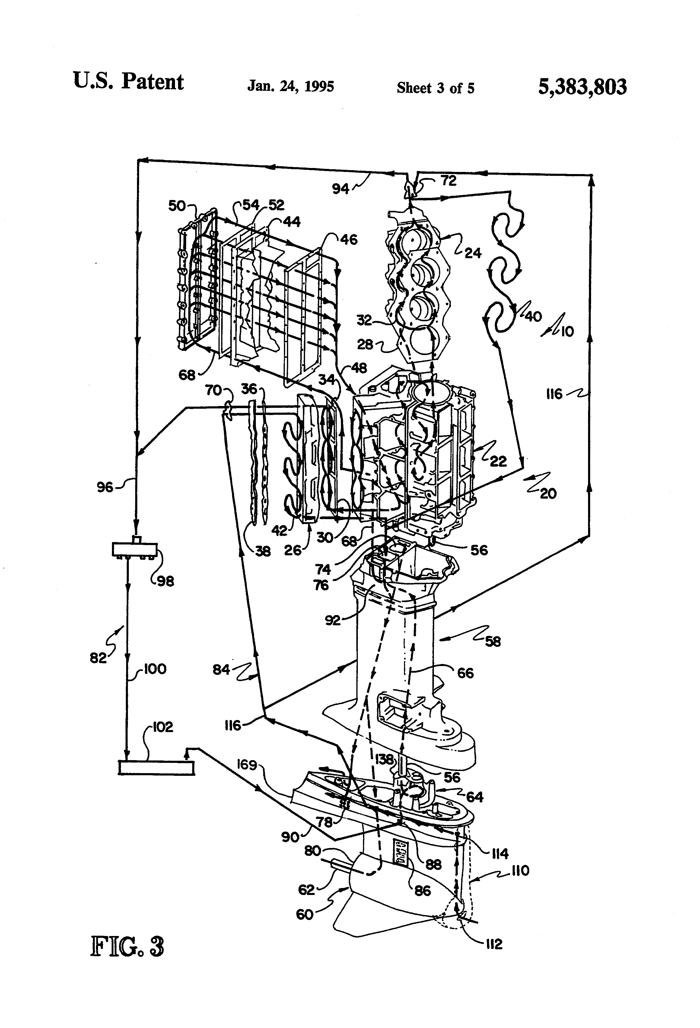 Johnson Outboard Cooling System Diagram 1