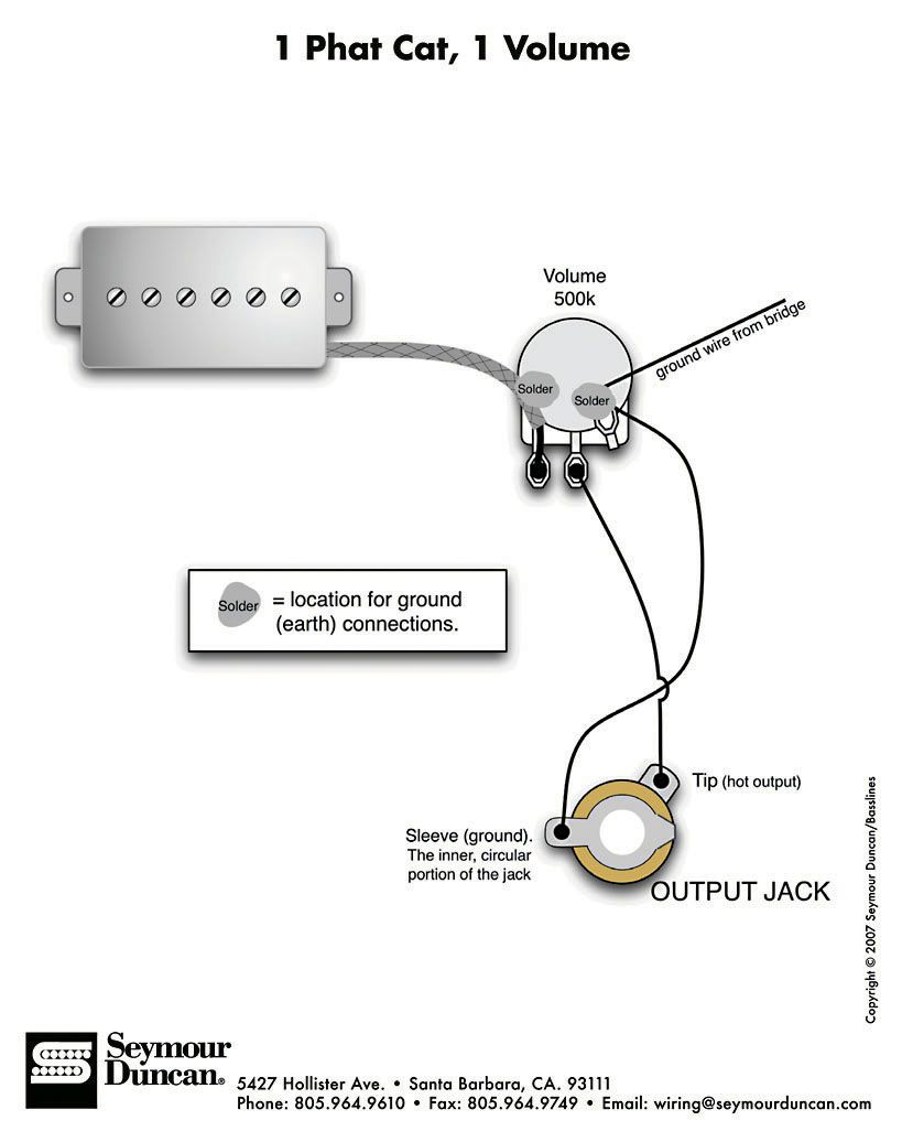 Guitar Wiring Diagrams 1 Pickup 1