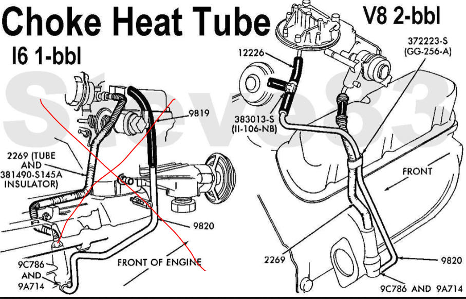 Ford 300 Inline 6 Carburetor Vacuum Diagram 1