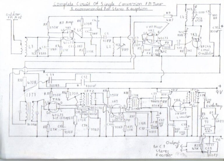 Fm Receiver Circuit Diagram Using Transistor Headcontrolsystem