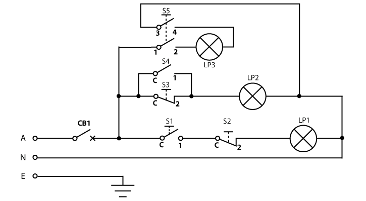 Complex Electrical Circuit Diagram 1