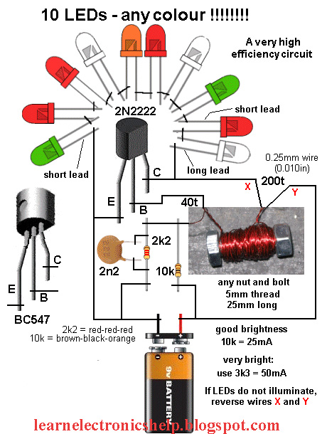 Simple Flashing Led Circuit Diagram 1