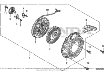 Honda Recoil Starter Assembly Diagram