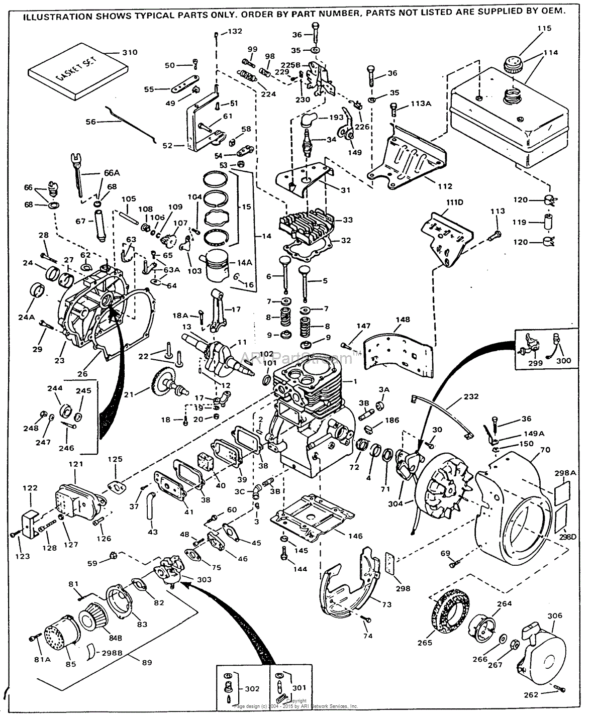 Tecumseh 5Hp Engine Parts Diagram 1
