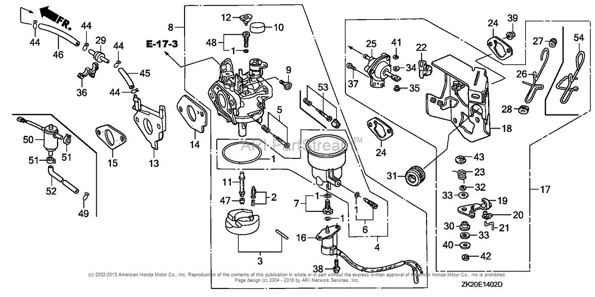 Honda Gx240 Carburetor Diagram 1