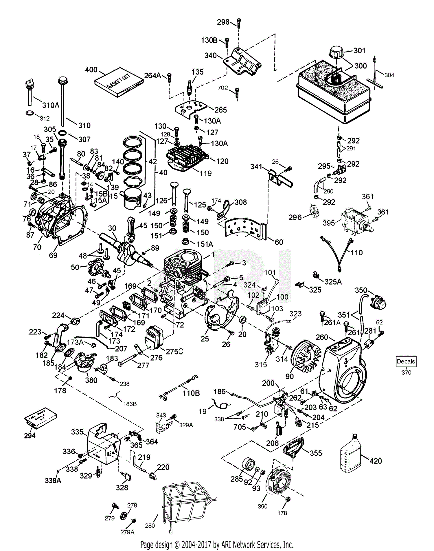 5 Hp Tecumseh Engine Parts Diagram 1