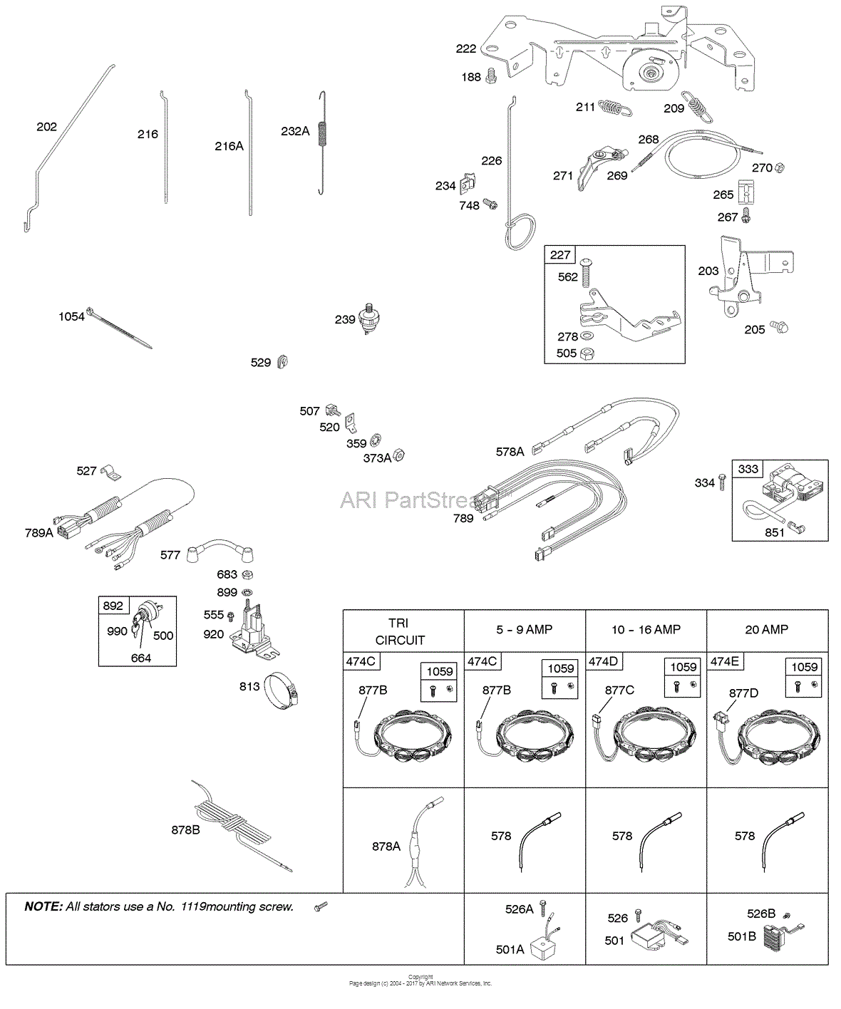 Briggs And Stratton 1150 Series Parts Diagram 1