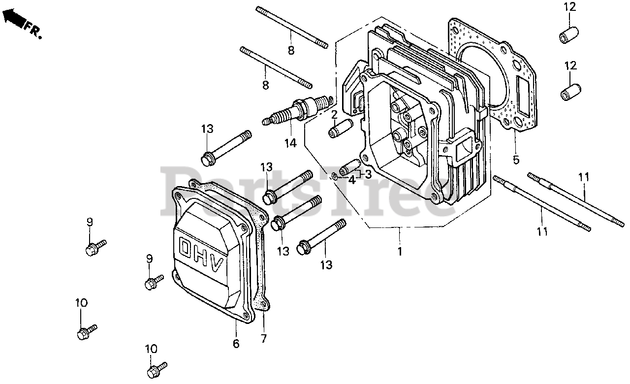Honda Gxv160 Parts Diagram 1