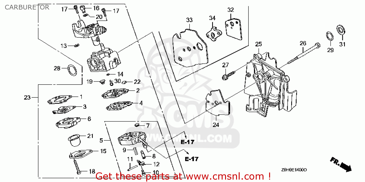 Honda Gx25 Carburetor Diagram 1