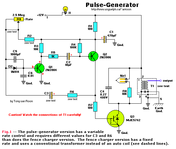 High Voltage Generator Circuit Diagram 1