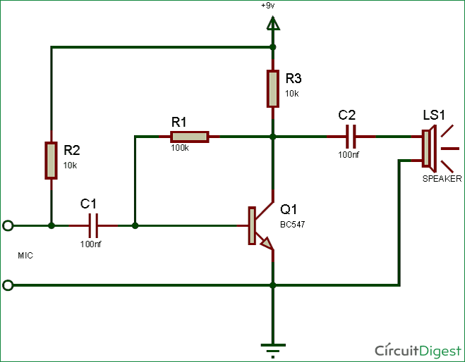 Preamplifier Circuit Diagram 1