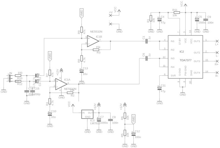 Tda7292 Amplifier Circuit Diagram 1