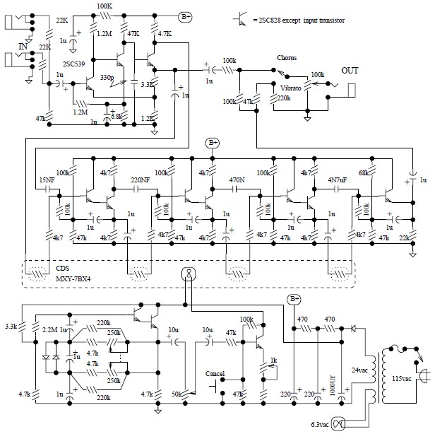 Guitar Pedal Circuit Diagram 1