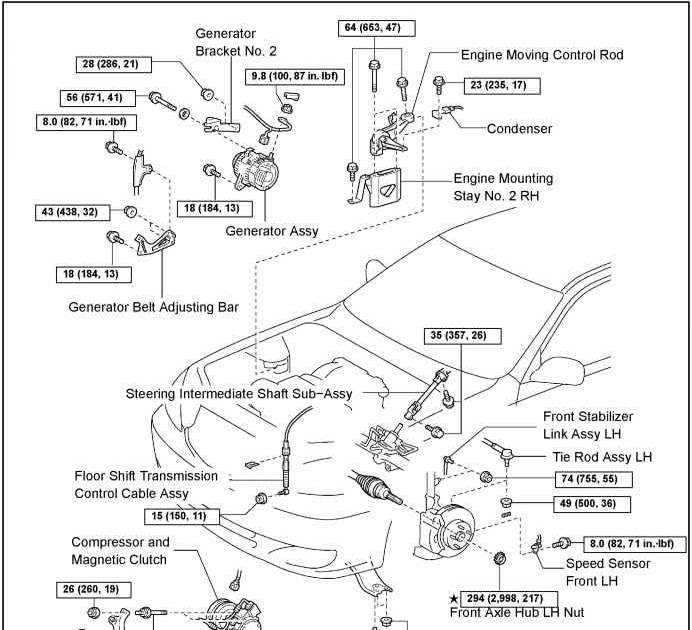 2003 Toyota Camry Motor Mount Diagram 1