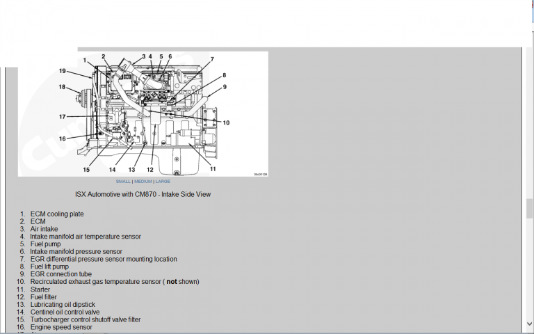 Cummins Isx Sensor Location Diagram 1