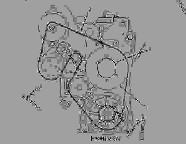 Cat C15 Alternator Belt Diagram 1