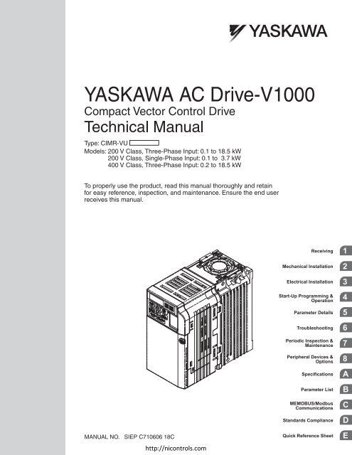 Yaskawa V1000 Wiring Diagram 1