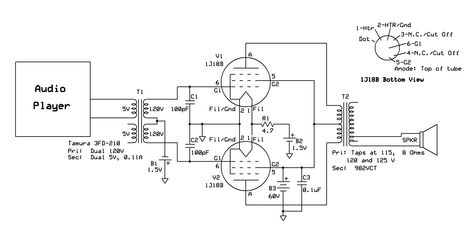 Push Pull Amplifier Circuit Diagram 1