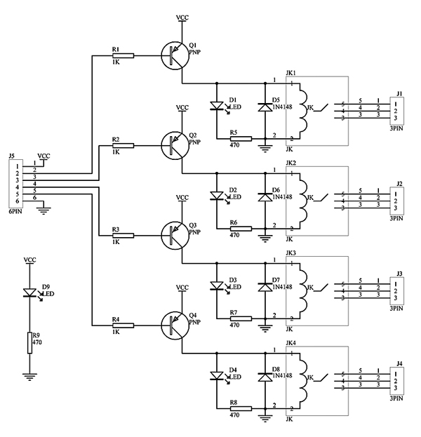 12V Relay Module Circuit Diagram 1