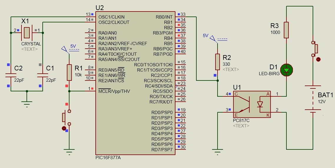 Pc817 Optocoupler Circuit Diagram 1