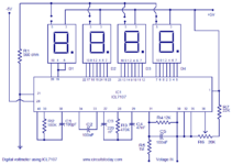 Icl7107 Voltmeter Circuit Diagram