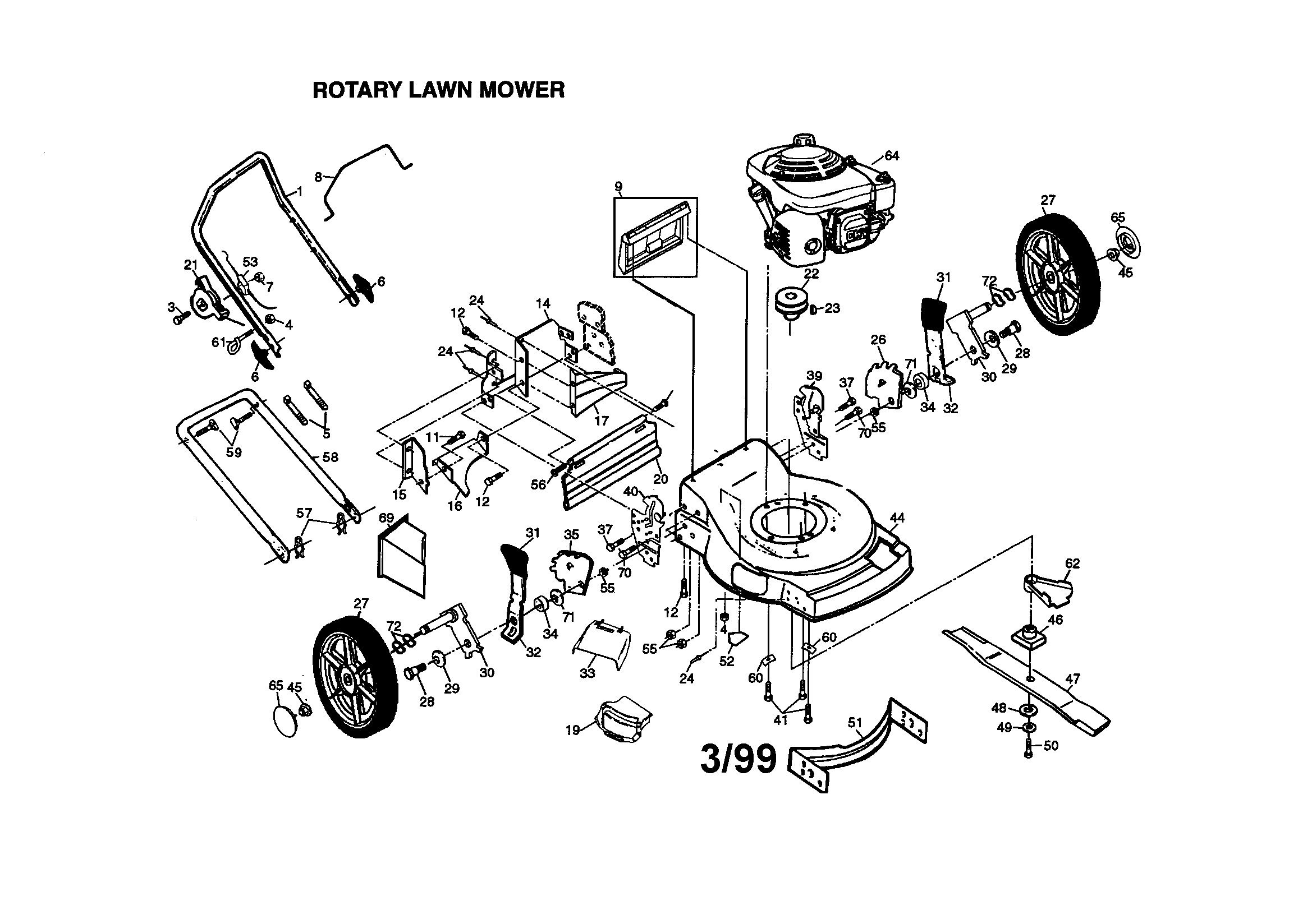 Honda Gcv160 Lawn Mower Parts Diagram 1