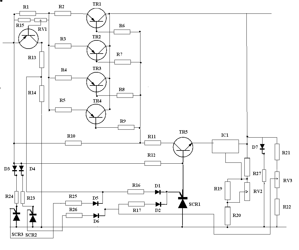 12V Regulated Power Supply Circuit Diagram 1