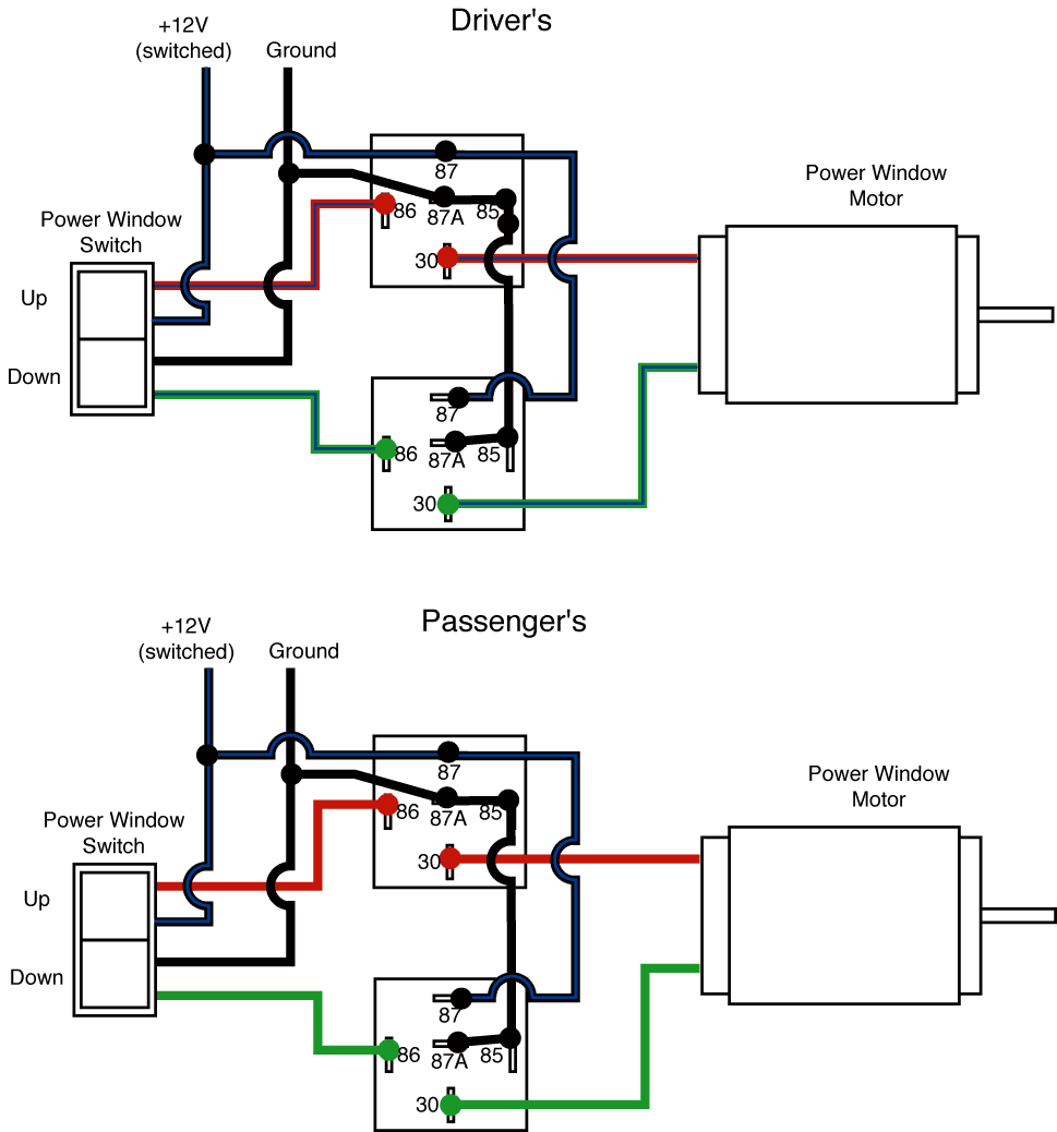 Power Window Switch Diagram 1