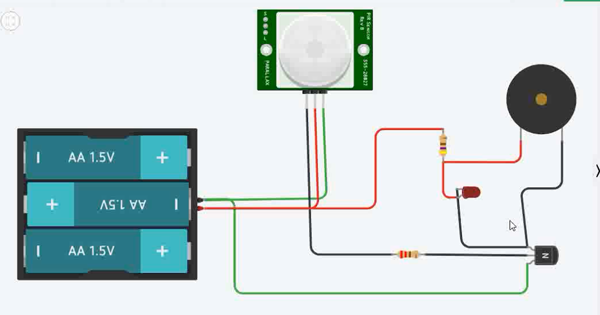 Pir Sensor Circuit Diagram 1