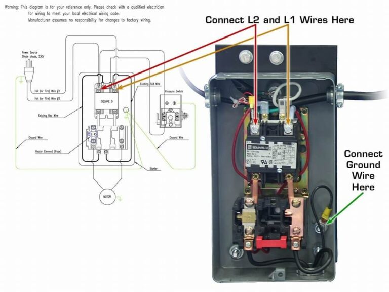 Air Compressor Wiring Diagram 230V 1 Phase - Headcontrolsystem