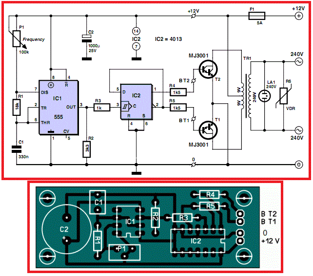 12V Inverter Circuit Diagram 1