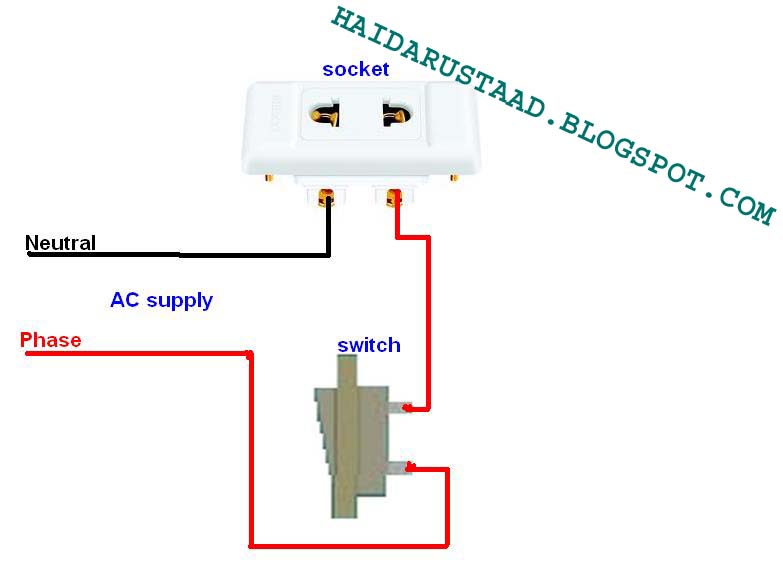 1 Switch 2 Socket Connection Diagram 1