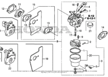 Honda Lawn Mower Carburetor Diagram