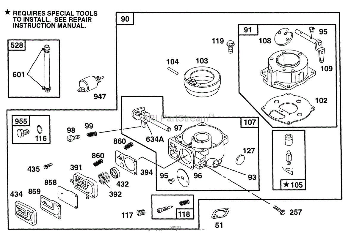 Briggs And Stratton Choke Assembly Diagram 12