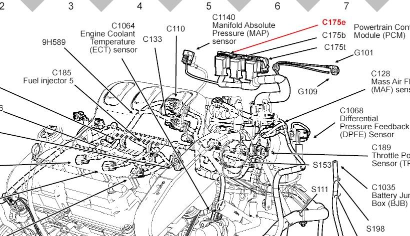 2006 Ford Escape Engine Diagram 1